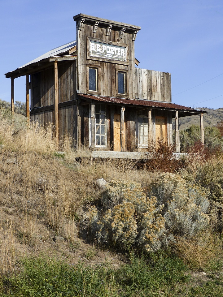 Wooden western style wild west photo