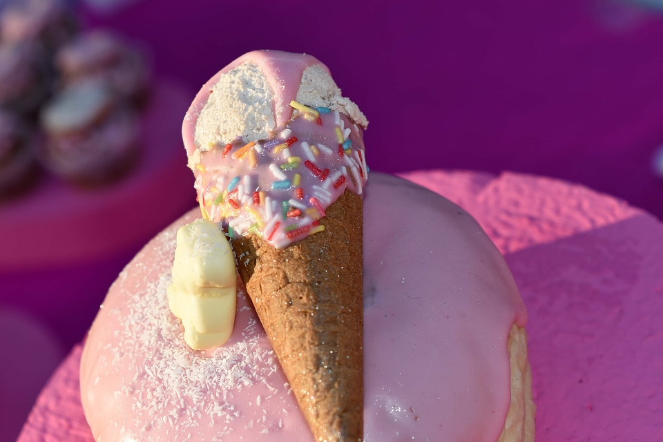 Vanilla dessert food