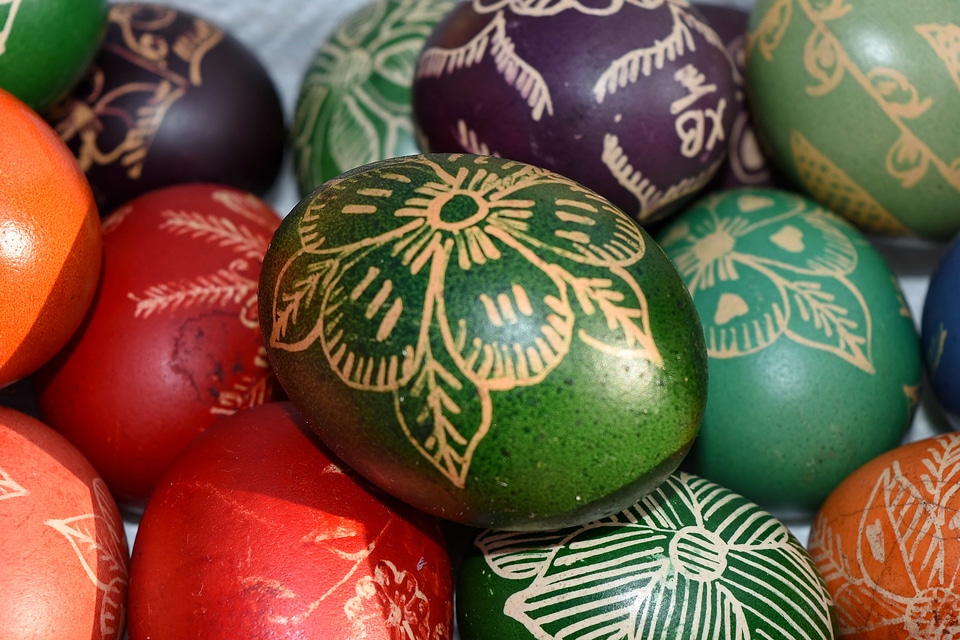 Easter traditional egg