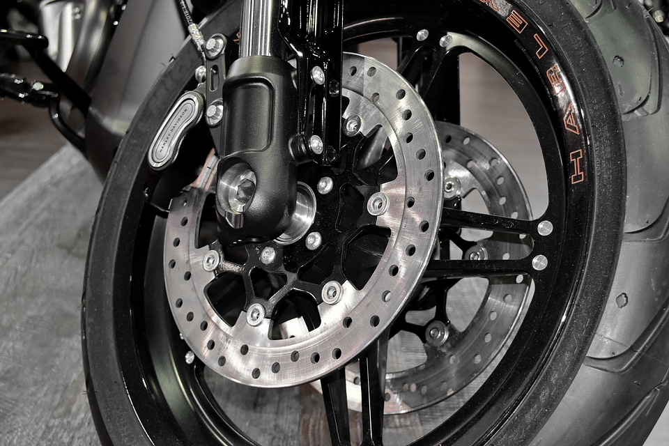 Brake chrome motorcycle photo