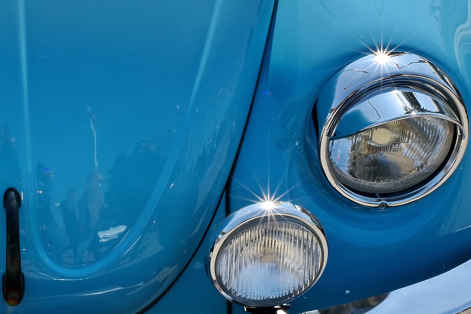 Shining sunrays headlight