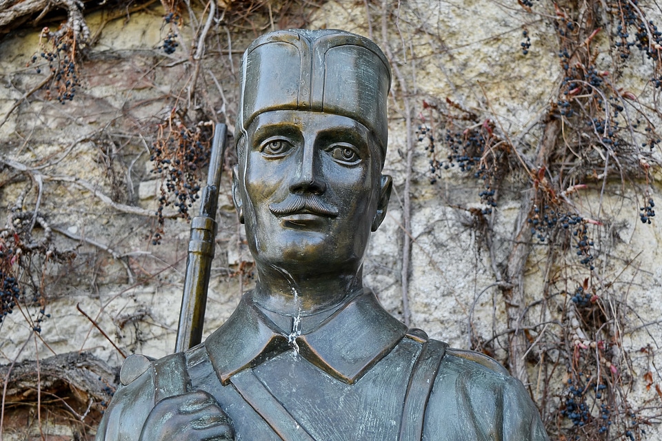Art bronze portrait