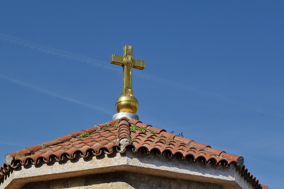 Cross gold monastery
