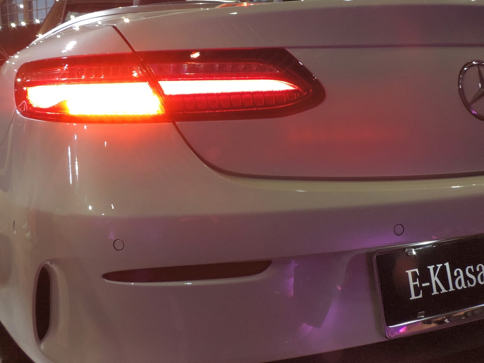 Light red light sports car
