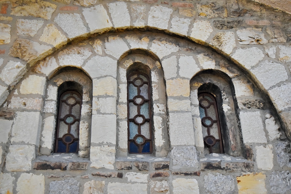 Arch Byzantine stained glass