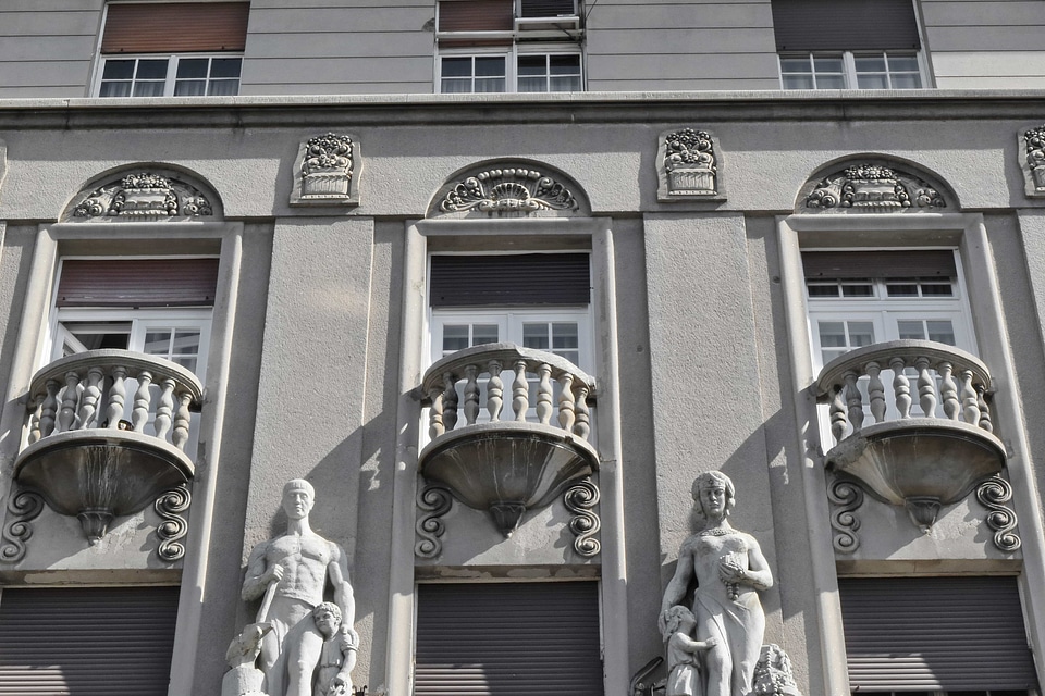 Architecture building people