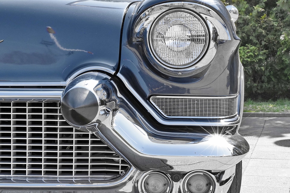 Automobile headlight chrome