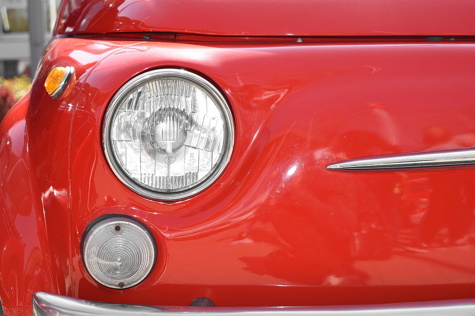 Headlight old style red