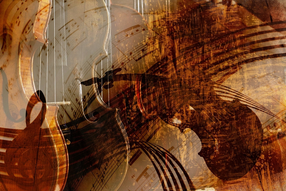 Violin music background