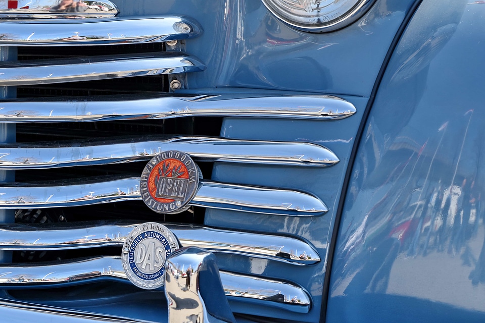 Headlight metal metallic