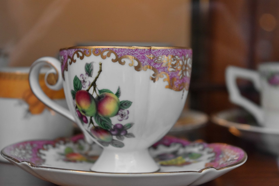 Handmade still life porcelain