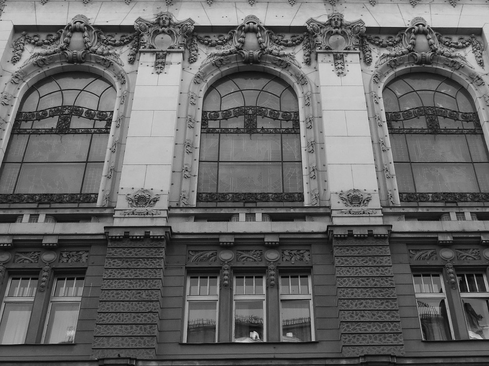 Black And White facade building
