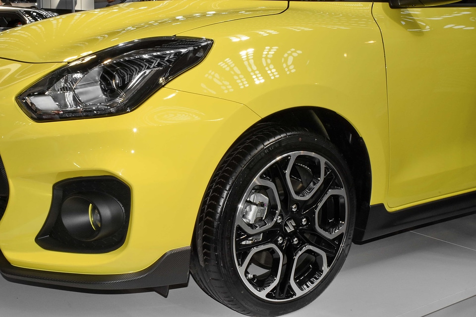 Headlight modern sports car