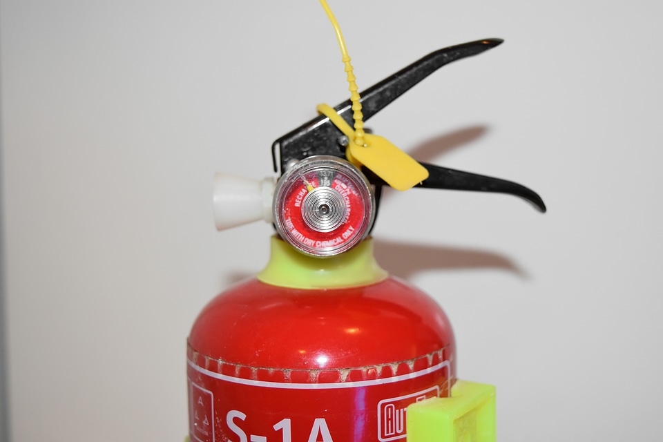 Device fire extinguisher plastic