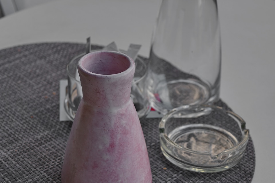 Ashtray ceramic vase