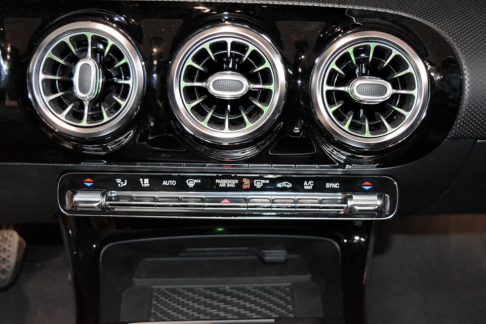 Car equipment control panel