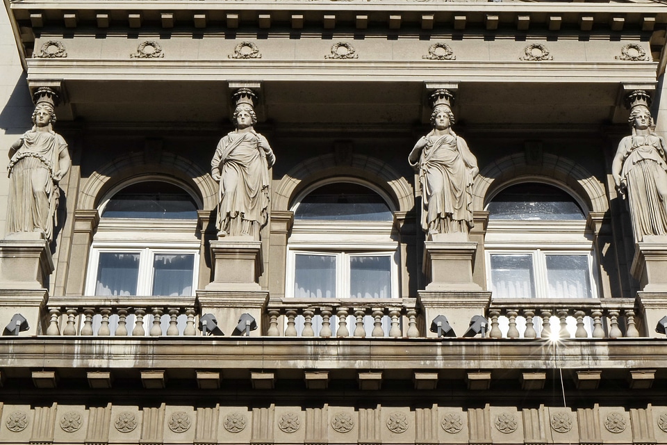 Balcony capital city European