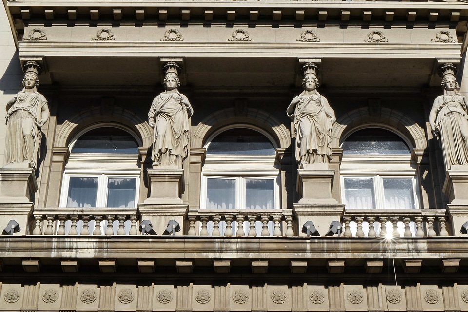 Balcony capital city European photo