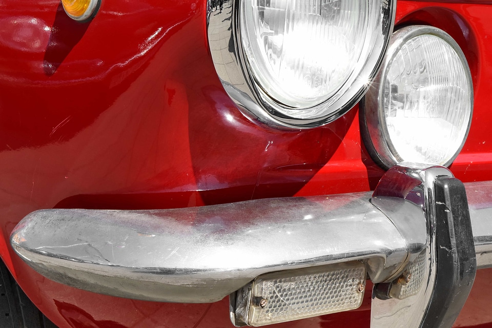 Car bumper headlight