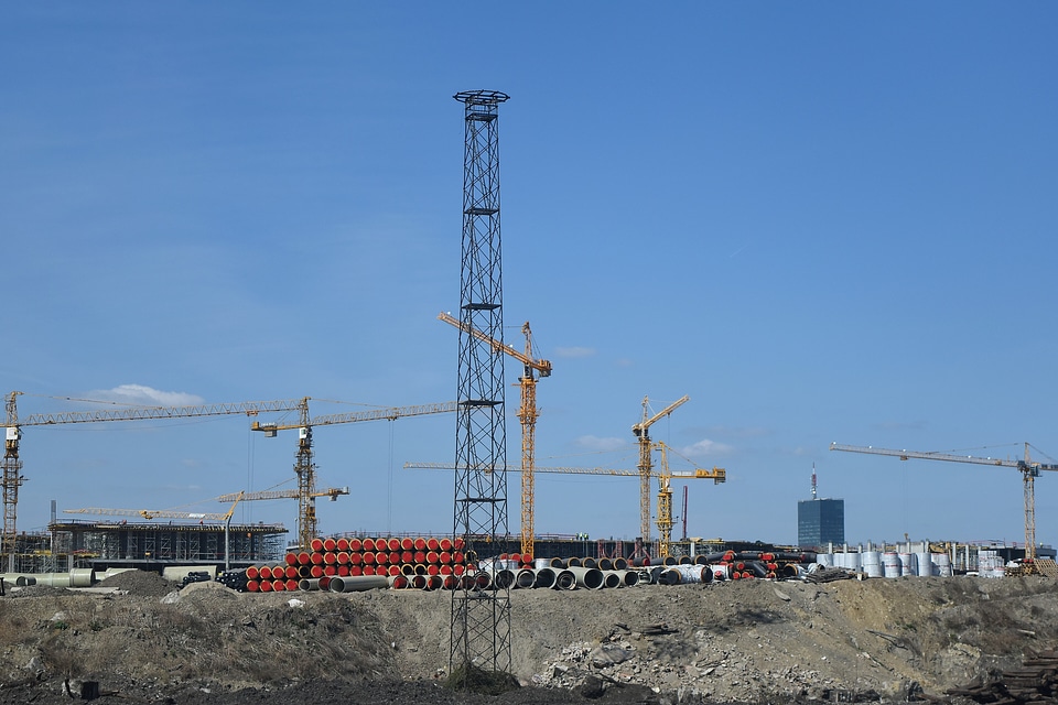 Construction field work workplace