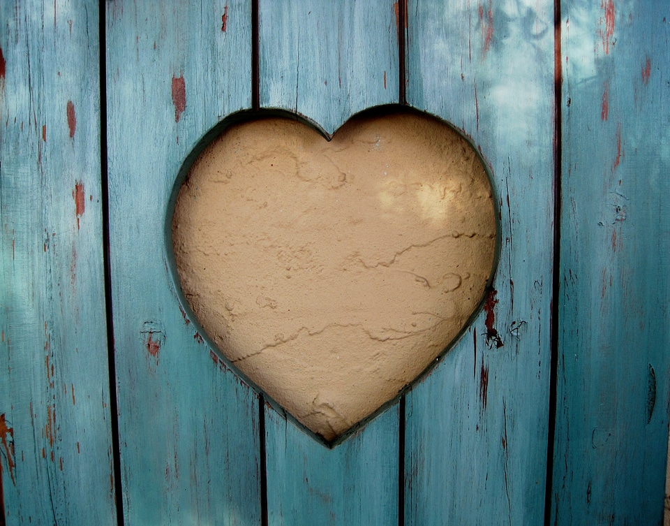 Wood turquoise wall