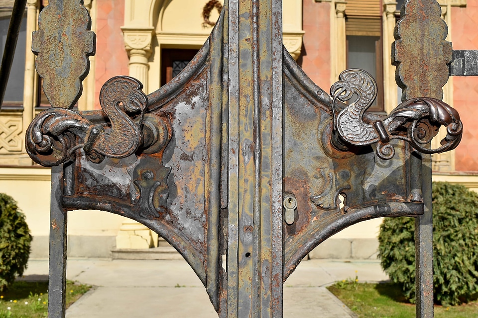 Cast Iron front door old