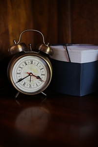 Analog Clock golden shine gift photo