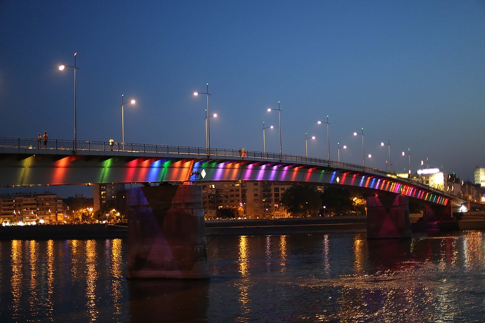Serbia downtown river