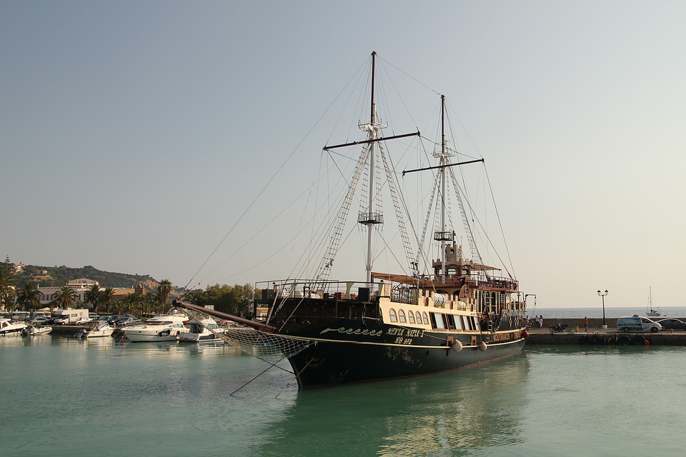 Old sailboat harbour