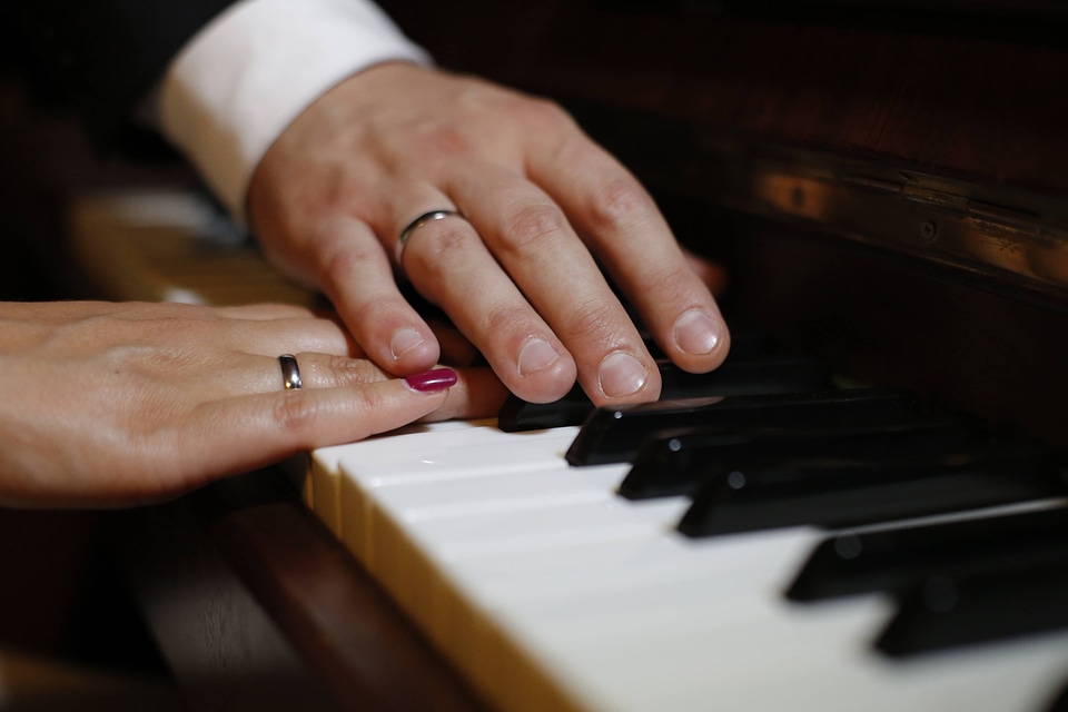 Hands romantic touch