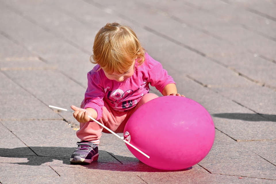Baby balloon blonde hair