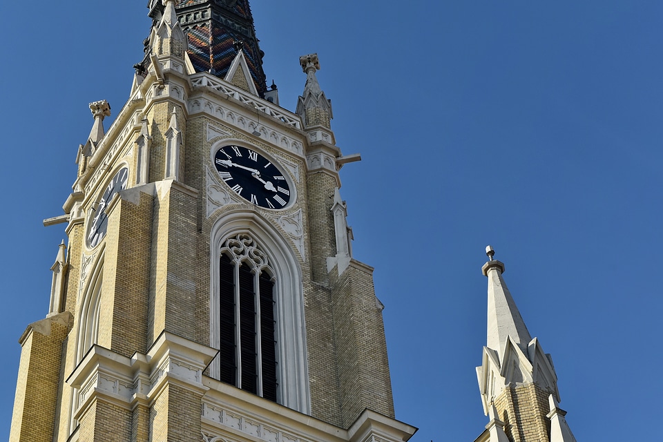 Church Tower facade gothic