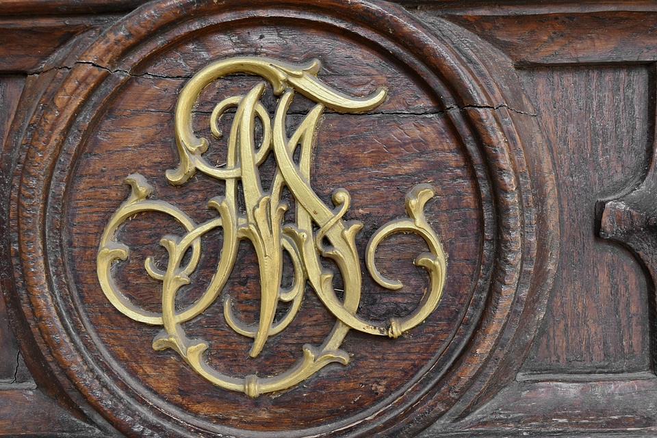 Carvings symbol teak wood