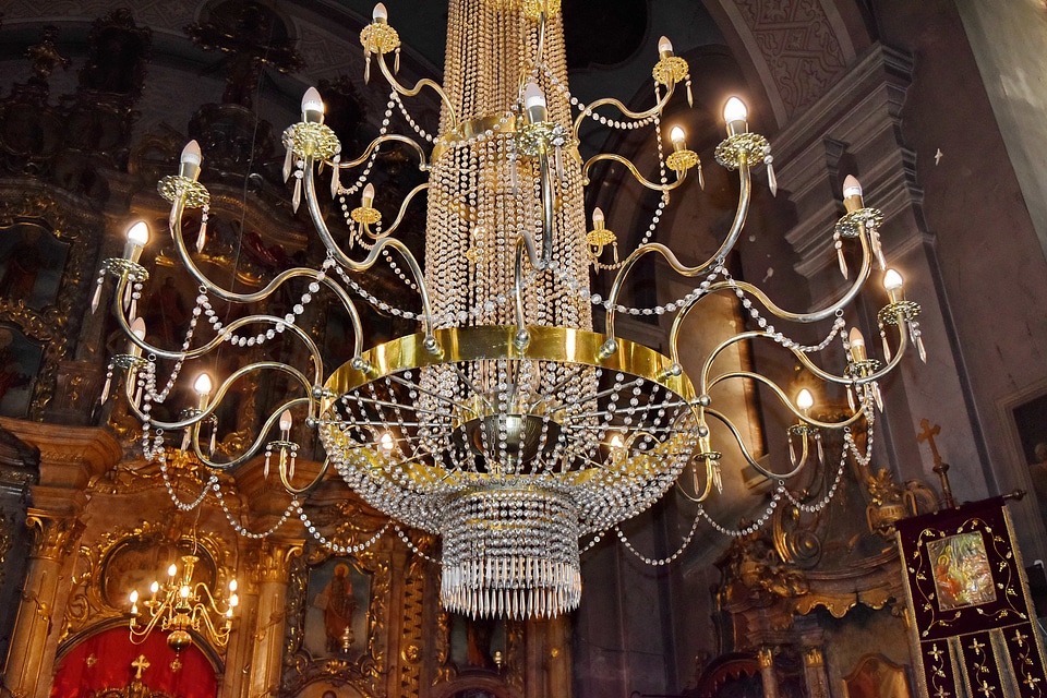 Chandelier religion decoration