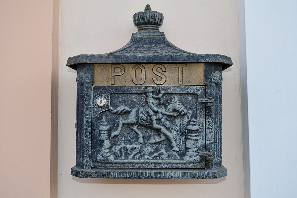 Handmade mailbox wall