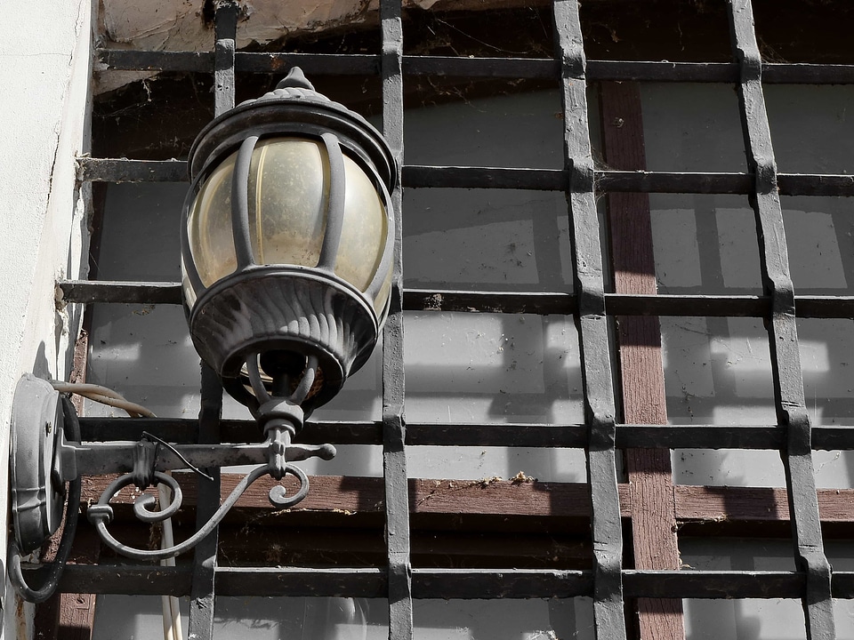 Cast Iron lantern steel