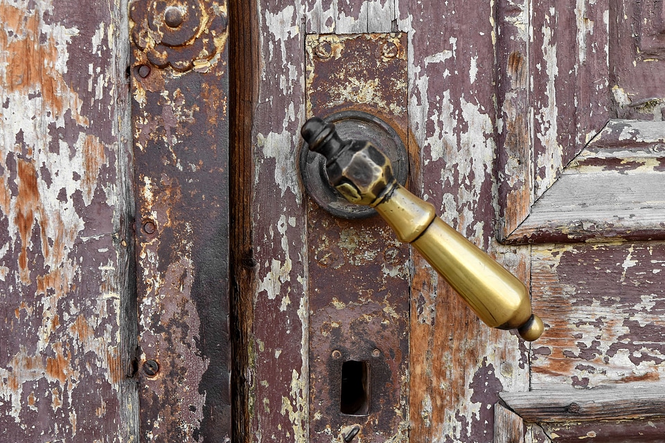 Brass front door handmade