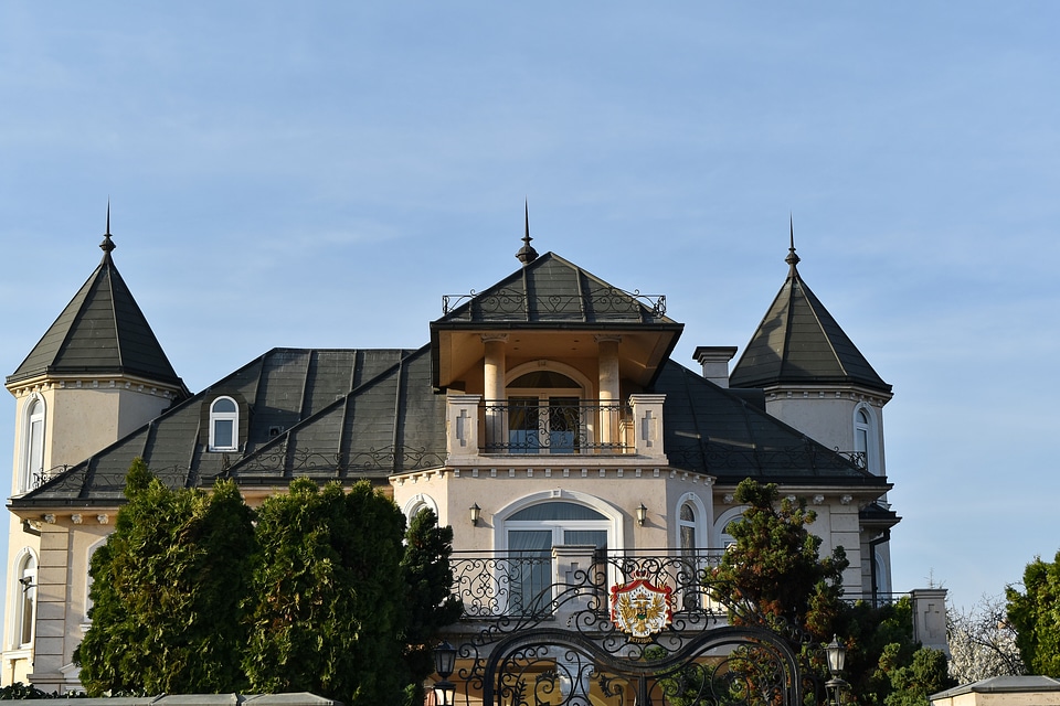 Expensive facade luxury