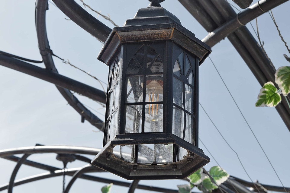 Alloy blue sky cast iron photo