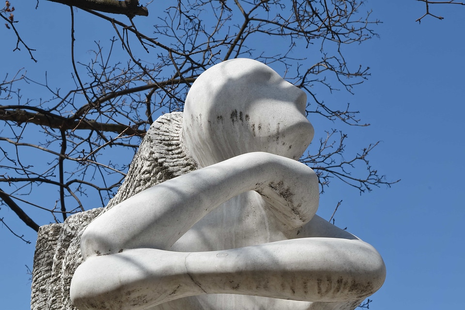Marble sculpture white