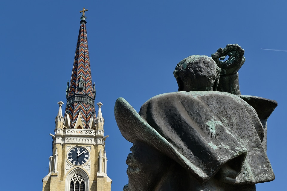 Church Tower sculpture street photo