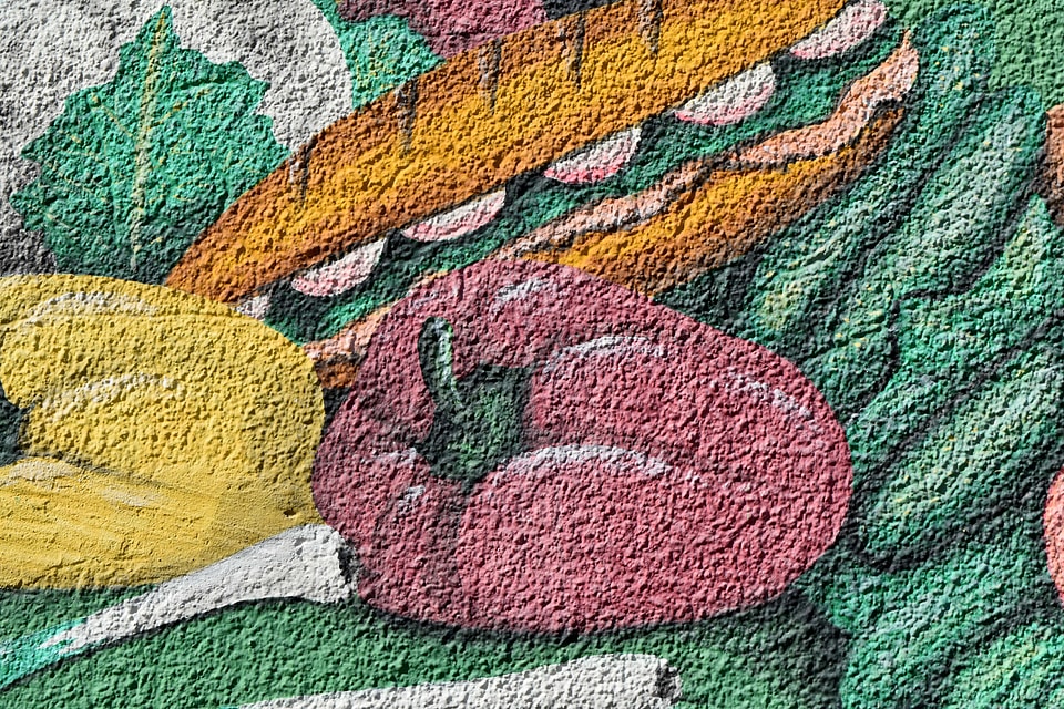 Bell Pepper graffiti vegetable