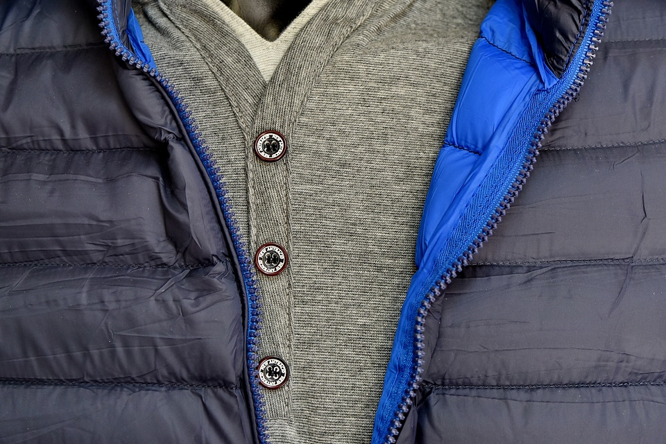 Button jacket clothing