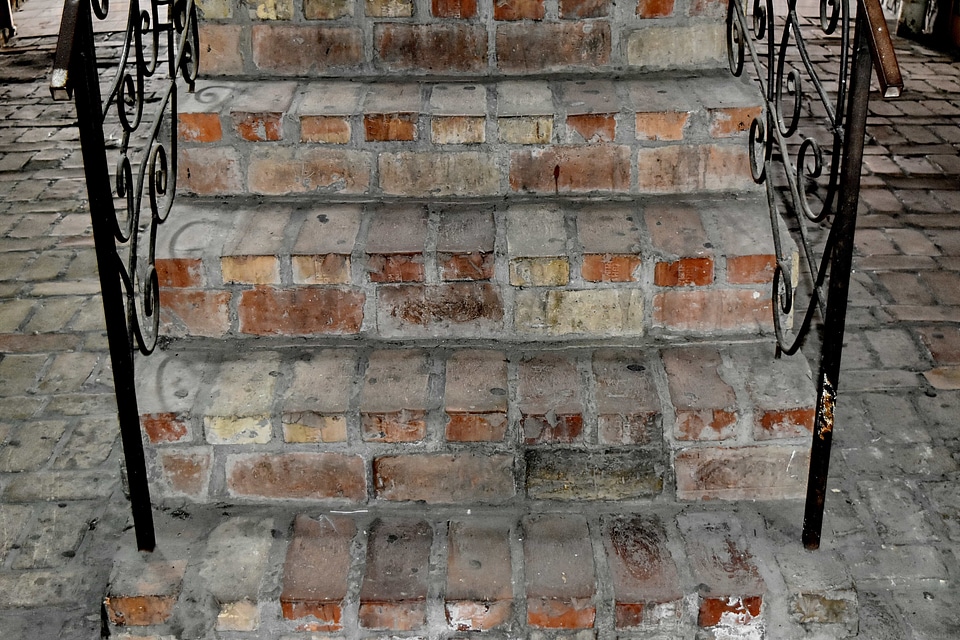 Cast Iron staircase concrete