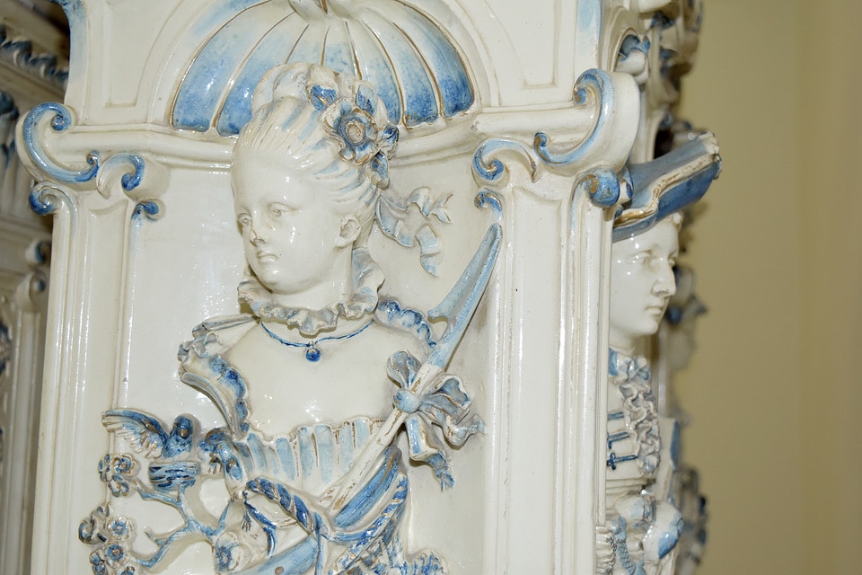 Baroque handmade portrait
