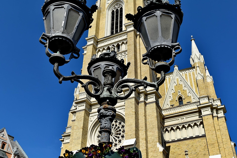 Church Tower downtown lamp
