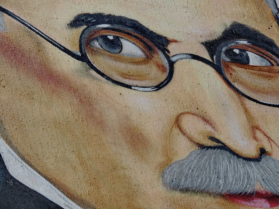 Eyeglasses face graffiti