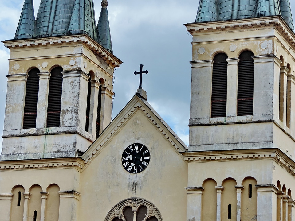 Catholic church tower building