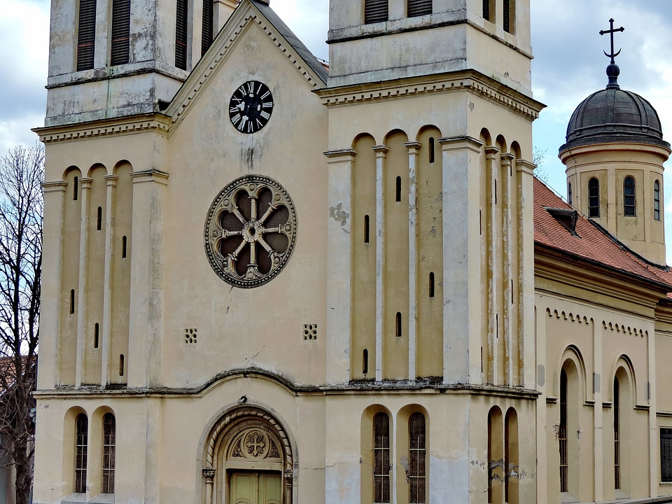 Gothic building facade