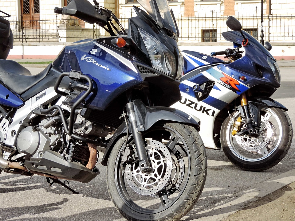 Expensive modern motorcycle